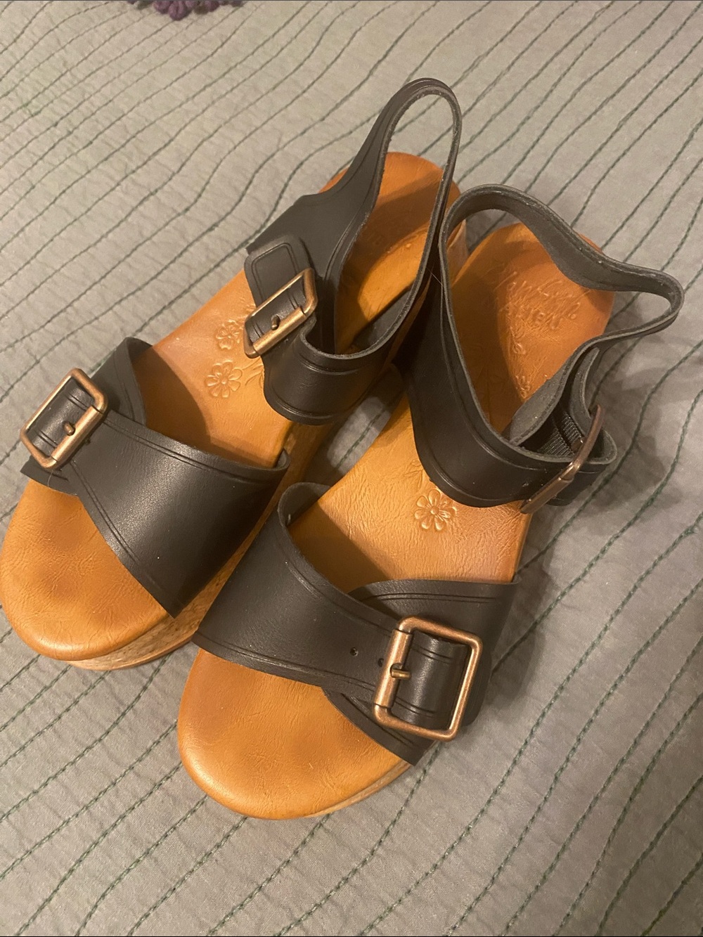 Blowfish Tan Rubber Sole Sandal